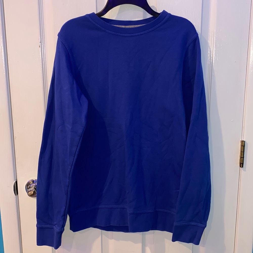 Mens Nike royal blue sweatshirt; size XS